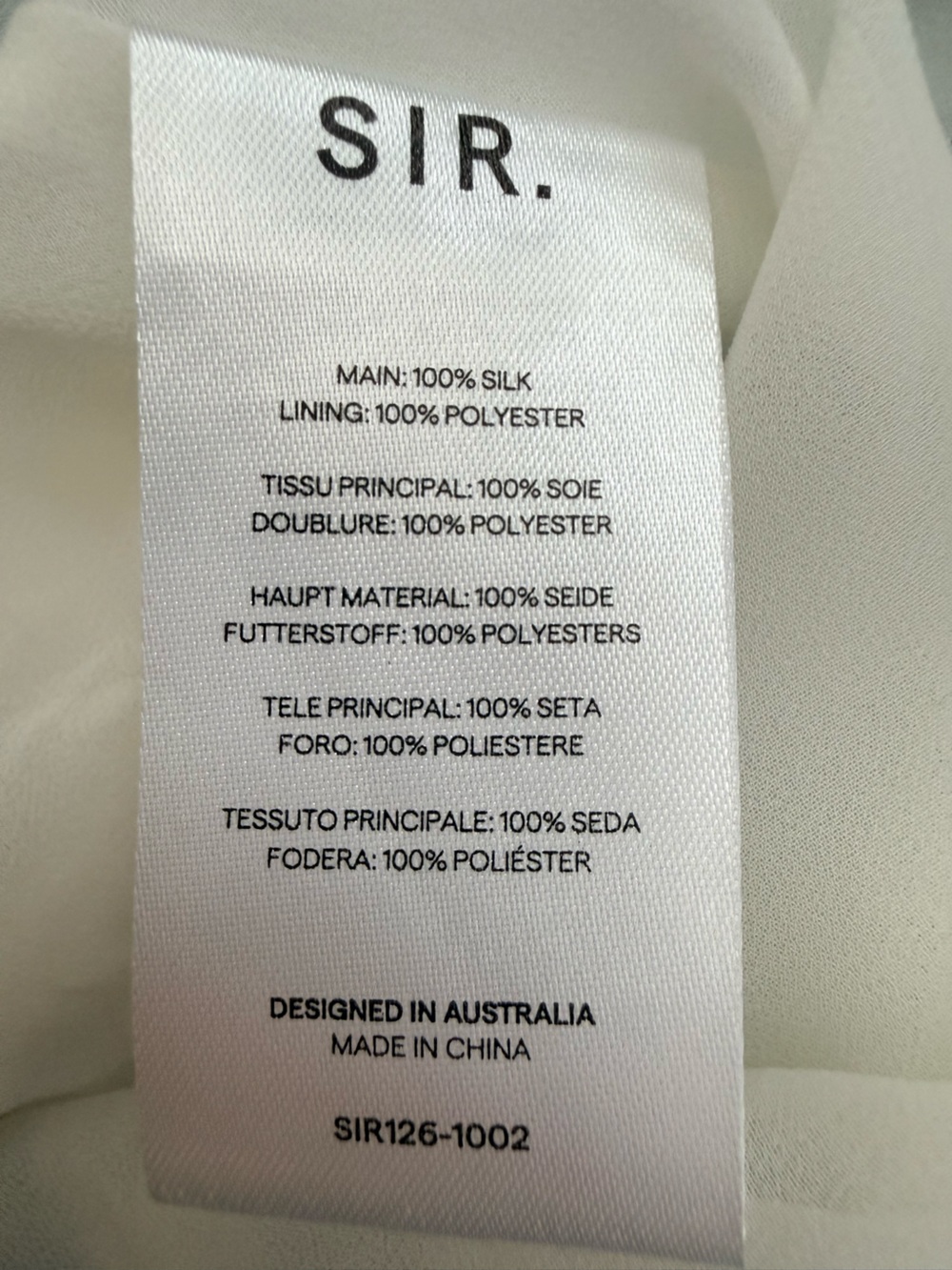 NWT SIR. Lilou Halter Mini 100% Silk Dress Size Women’s 2 (US 6) in Blue White - Picture 11 of 16